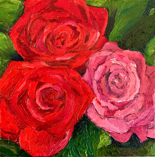 ‘Roses, Roses, Roses’ Original Miniature