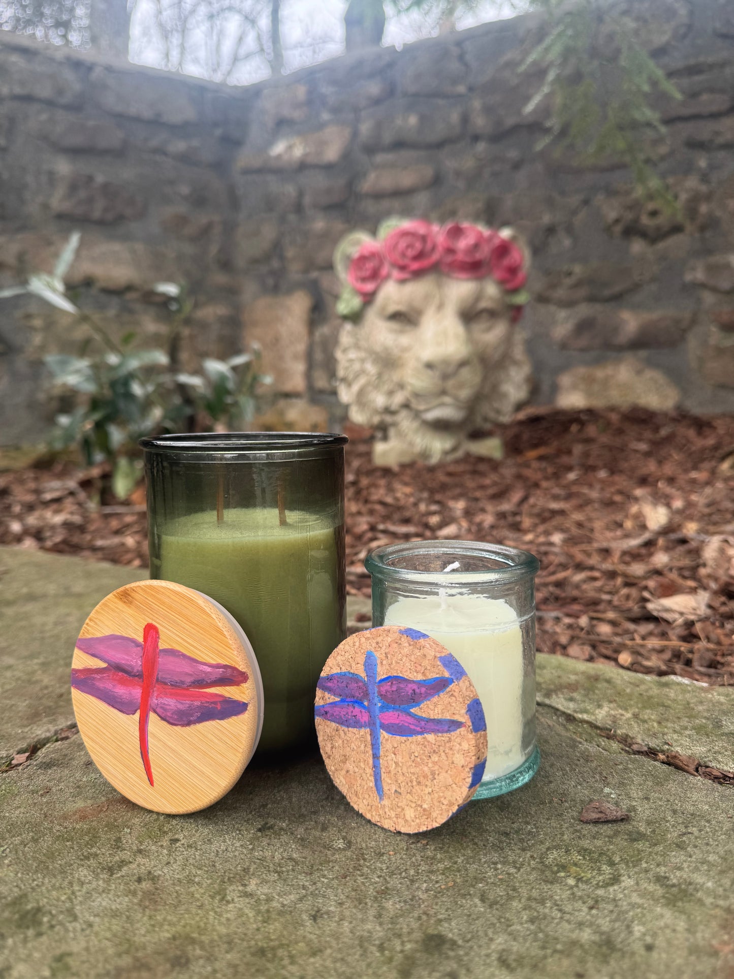 Handpainted Candles- ‘Dragonfly’ Series