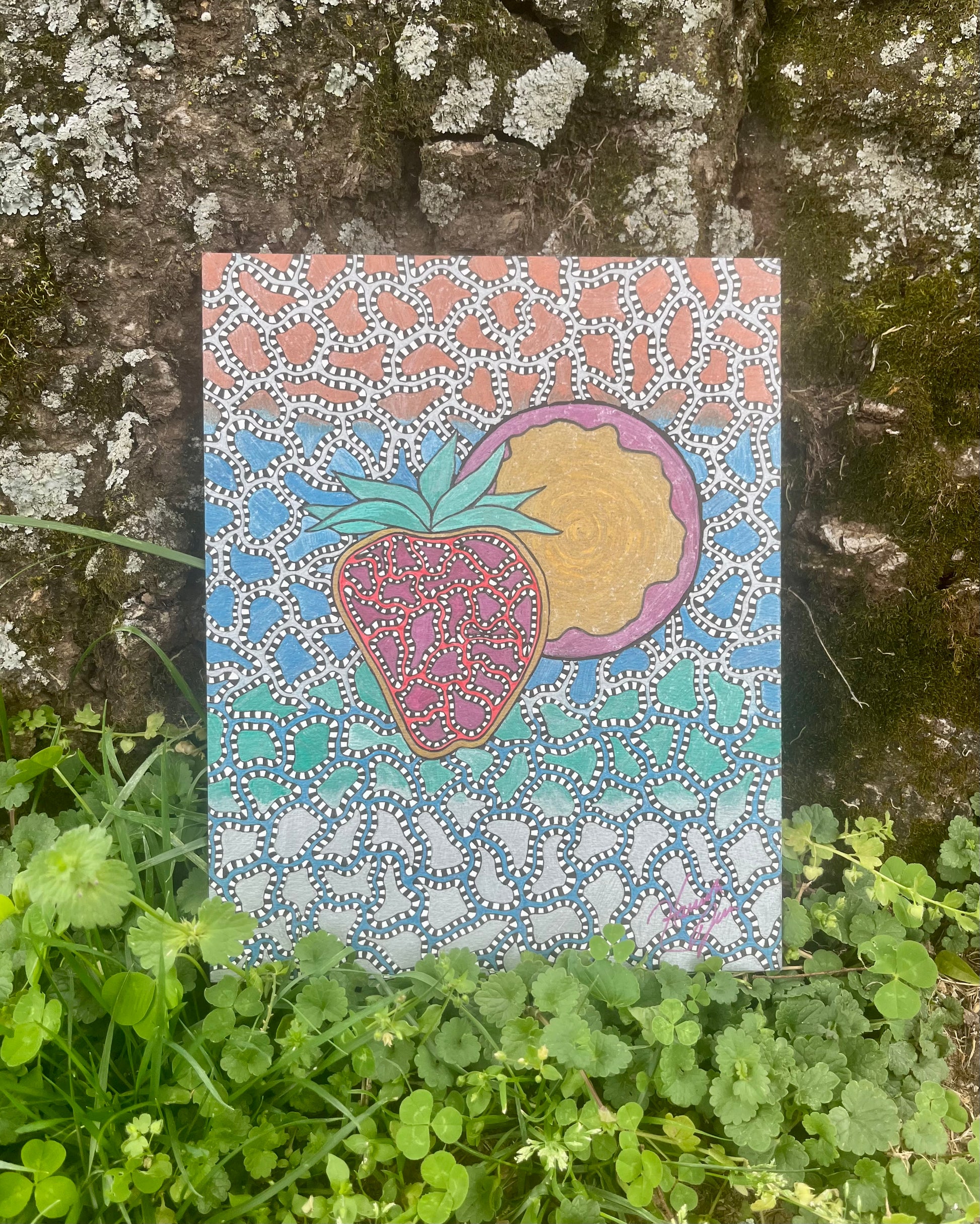 Printed vinyl Strawberry Fruit